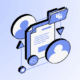 Illustration of automating Microsoft 365 governance with TeamsFox, showing documents linked to user profiles, cloud icons, and Microsoft Teams