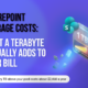 Infographic breaking down SharePoint storage costs per gigabyte.
